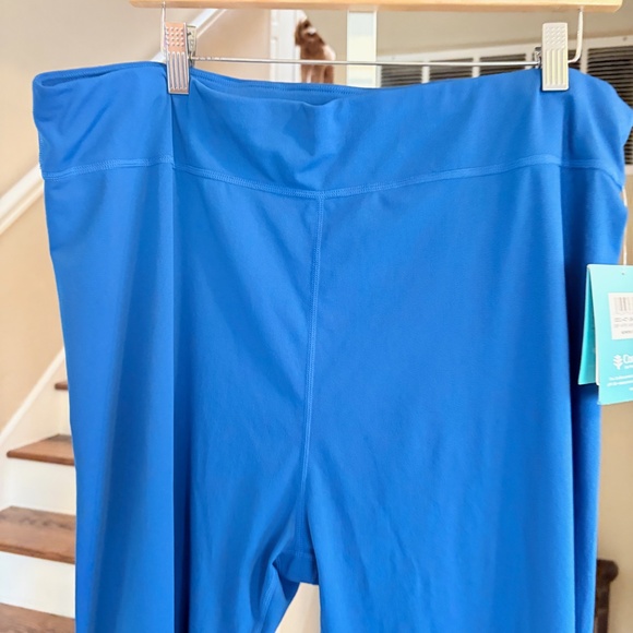 NWT Coolibar Blue Deep Water Swim Tights UPF 50 Sun Protection Womens XXL - Picture 2 of 3